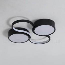 Lampada da soffitto LED dimmerabile in alluminio a filo, anche applique, 50 cm o 60 cm