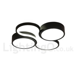 Lampada da soffitto LED dimmerabile in alluminio a filo, anche applique, 50 cm o 60 cm