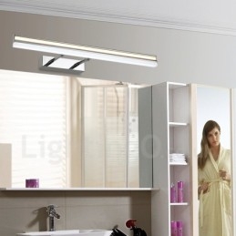 Lampada da specchio LED IP44 da bagno, applique su e giù con paralume in acrilico