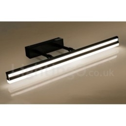 Lampada da specchio LED IP44 da bagno, applique su e giù con paralume in acrilico