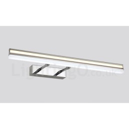 Lampada da specchio LED IP44 da bagno, applique su e giù con paralume in acrilico