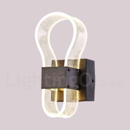 Applique da parete moderna con paralume in acrilico per corridoio e camera da letto