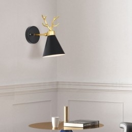 Applique da parete moderna Antlers in acciaio inox oro