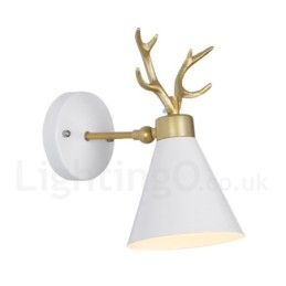 Applique da parete moderna Antlers in acciaio inox oro
