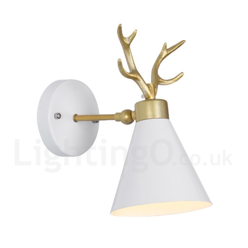 Applique da parete moderna Antlers in acciaio inox oro