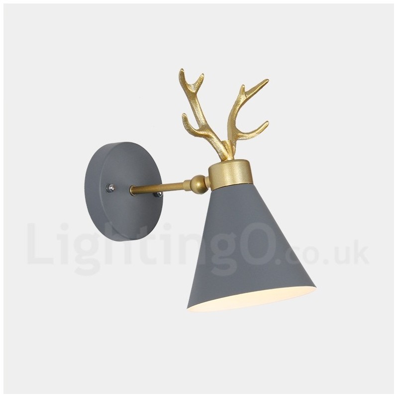 Applique da parete moderna Antlers in acciaio inox oro