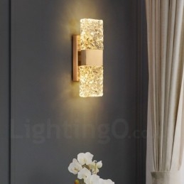Applique da parete a filo in cristallo LED 29 cm x 10 cm