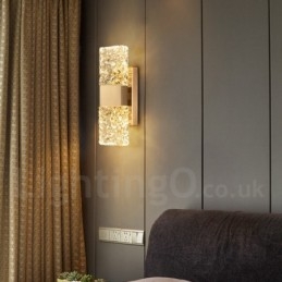 Applique da parete a filo in cristallo LED 29 cm x 10 cm