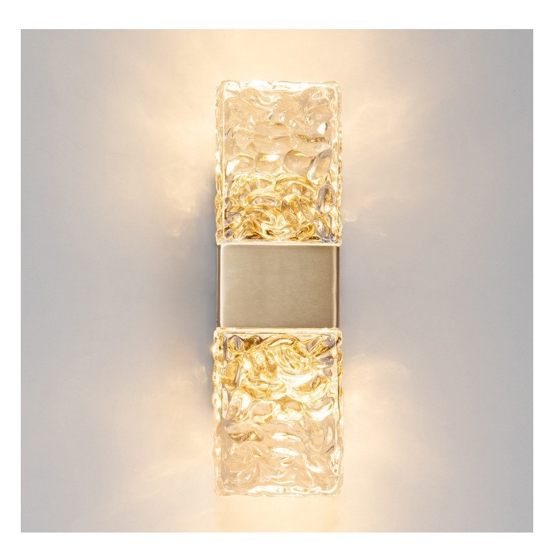 Applique da parete a filo in cristallo LED 29 cm x 10 cm