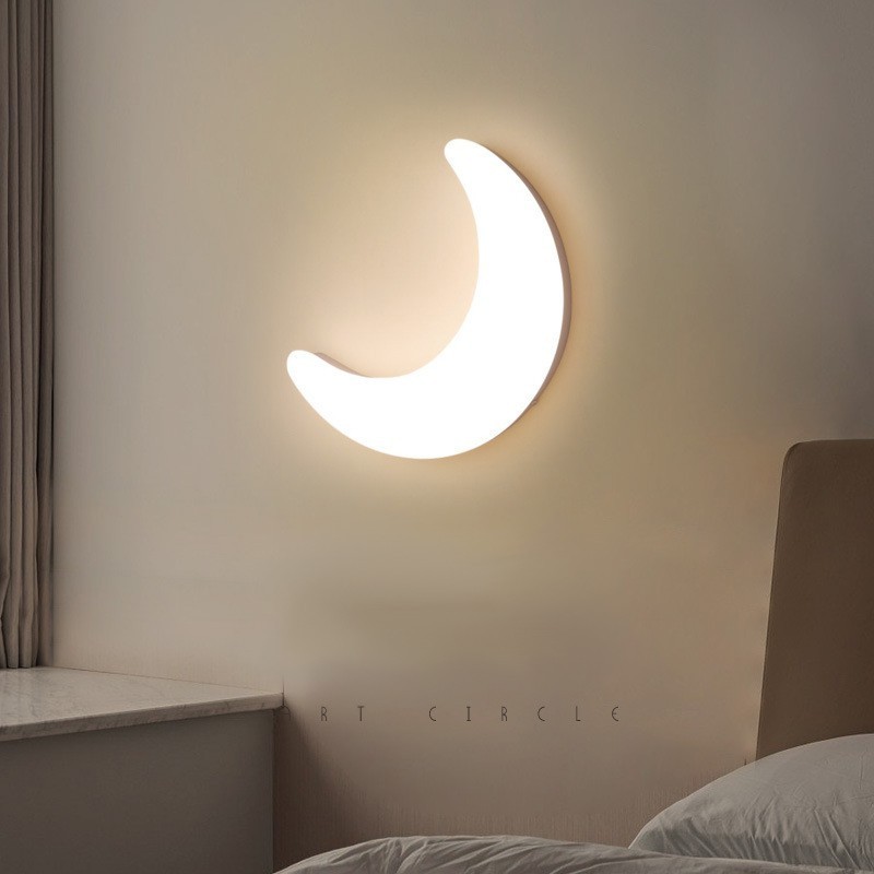Applique da parete LED luna nordica per cameretta bambini 20 W