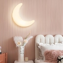 Applique da parete LED luna nordica per cameretta bambini 20 W