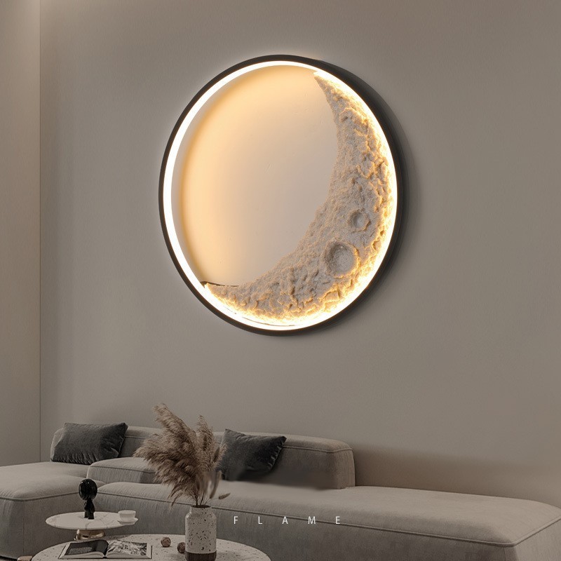 Applique da parete rotonda LED nordica moderna per interni