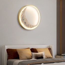 Applique da parete rotonda LED nordica moderna per interni