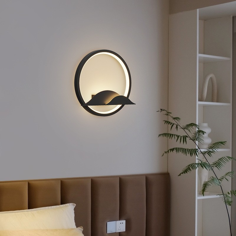 Applique da parete nordica moderna LED 25 x 25 x 5 cm in acciaio inossidabile e PVC