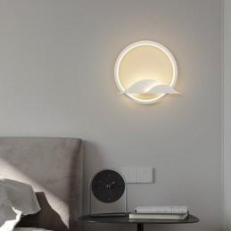 Applique da parete nordica moderna LED 25 x 25 x 5 cm in acciaio inossidabile e PVC