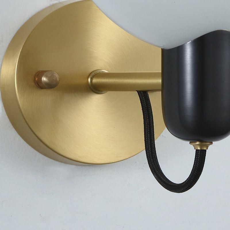 Applique da parete in marmo finto vintage con base lampadina E9, 5 W, 18 x 18,5 x 26 cm