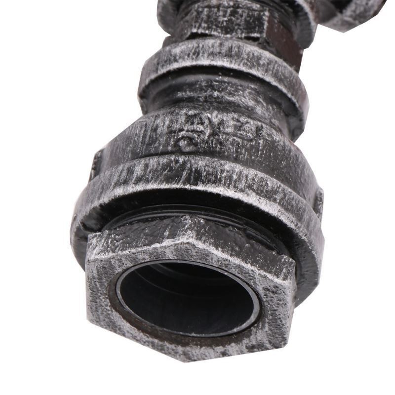 Applique da parete industriale vintage retrò effetto tubo dell'acqua in ferro