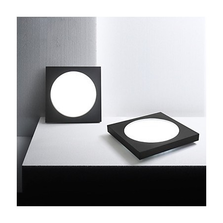 Plafoniera moderna a filo 3 LED integrati bianco nero