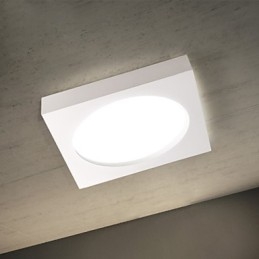 Plafoniera moderna a filo 3 LED integrati bianco nero