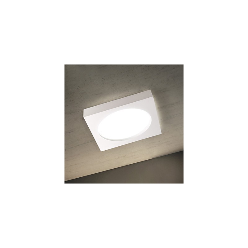 Plafoniera moderna a filo 3 LED integrati bianco nero