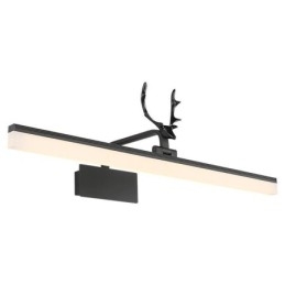Applique LED da parete in acrilico con specchio frontale a corna di cervo, lampada trucco bagno