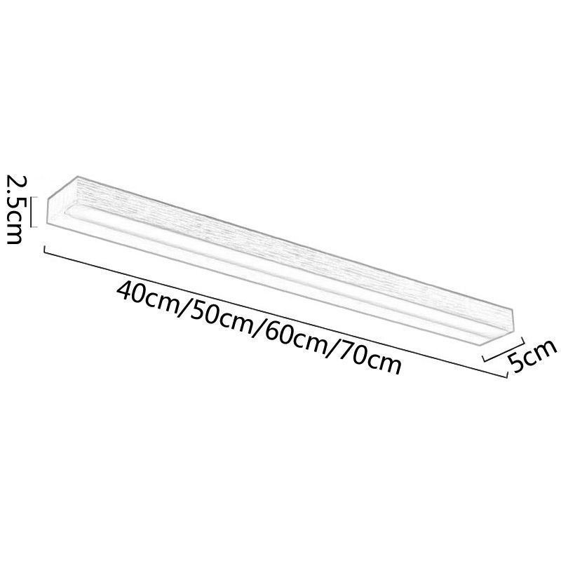 Applique LED da parete con specchio frontale in acrilico per bagno