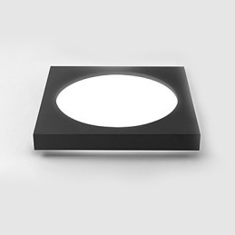 Plafoniera moderna a filo 3 LED integrati bianco nero