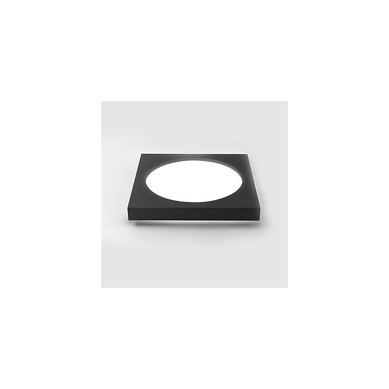 Plafoniera moderna a filo 3 LED integrati bianco nero