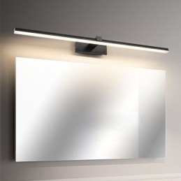 Applique da parete LED con specchio frontale e diffusore in acrilico per bagno