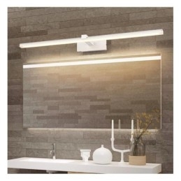 Applique da parete LED con specchio frontale e diffusore in acrilico per bagno