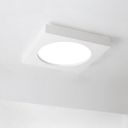 Plafoniera moderna a filo 3 LED integrati bianco nero