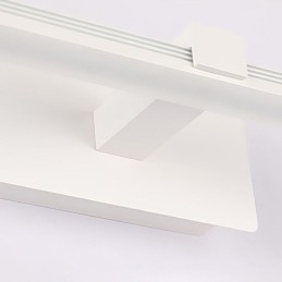 Applique da parete LED con specchio frontale e diffusore in acrilico per bagno
