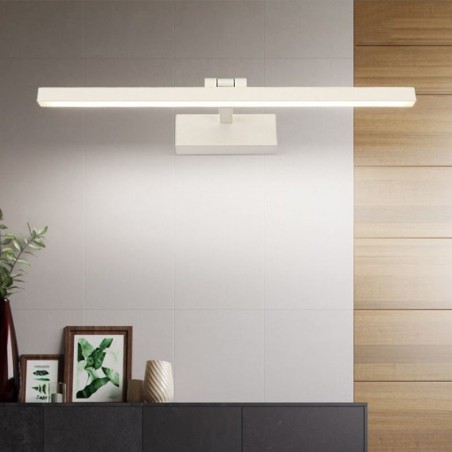 Applique da parete LED nordica con luce frontale a specchio, angolo regolabile, per bagno