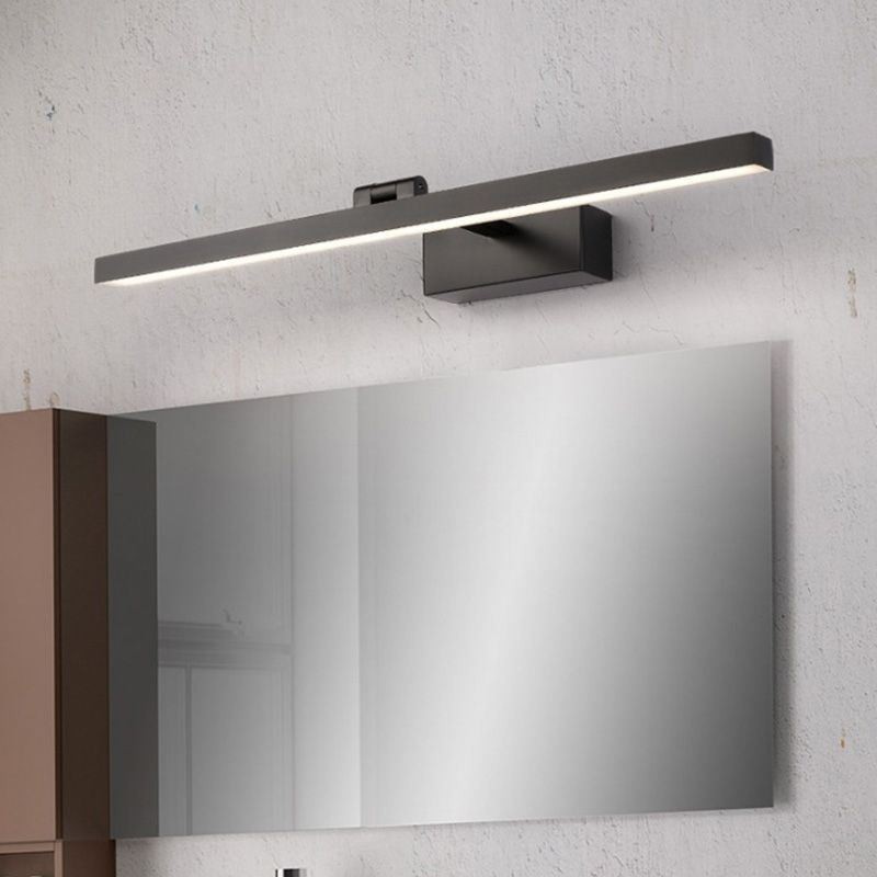 Applique da parete LED nordica con luce frontale a specchio, angolo regolabile, per bagno