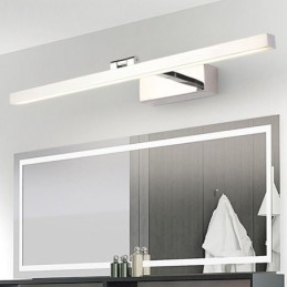 Applique da parete LED nordica con luce frontale a specchio, angolo regolabile, per bagno