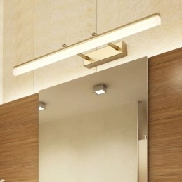 Applique da parete LED in acrilico con specchio frontale, estensibile, per corridoio e bagno