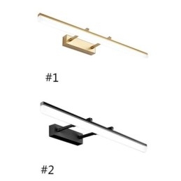 Applique da parete LED in acrilico con specchio frontale, estensibile, per corridoio e bagno