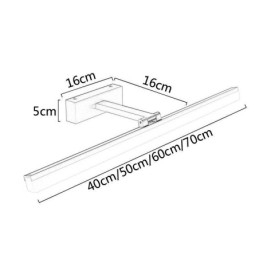Applique da parete LED moderna con specchio frontale per bagno