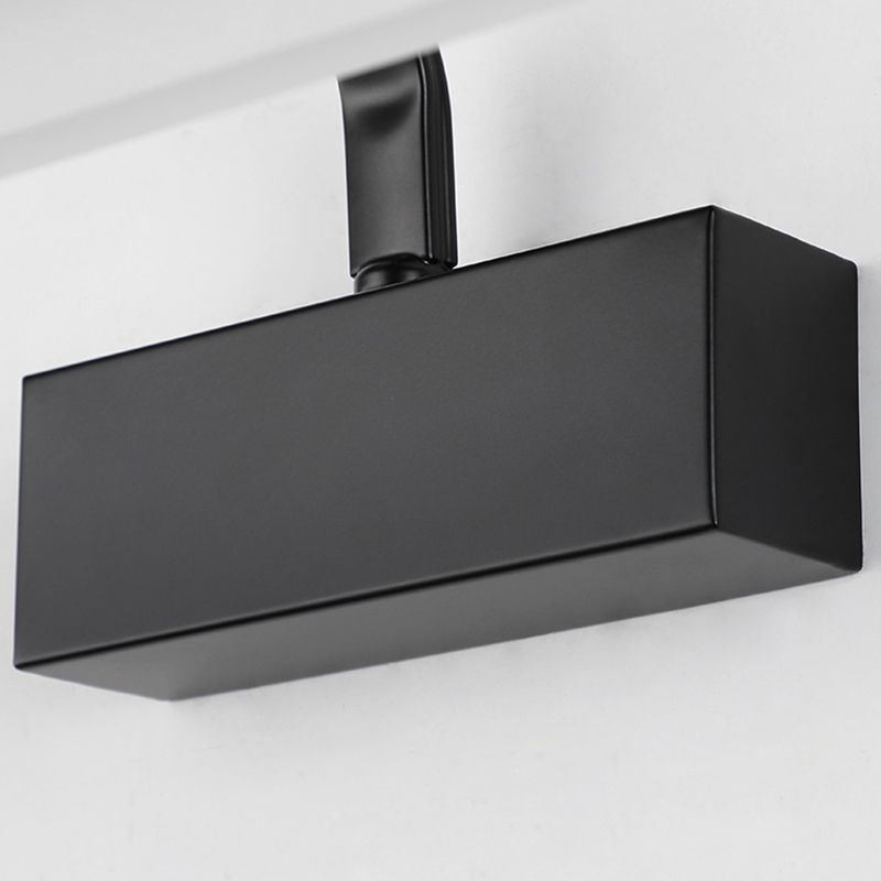 Applique da parete LED nordica con specchio frontale, luce regolabile per bagno