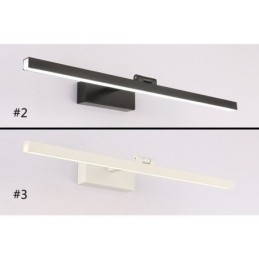 Applique da parete LED nordica con luce frontale a specchio, angolo regolabile, per bagno