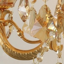 Applique da parete vintage europea 3 luci E12/E14 35x55 cm
