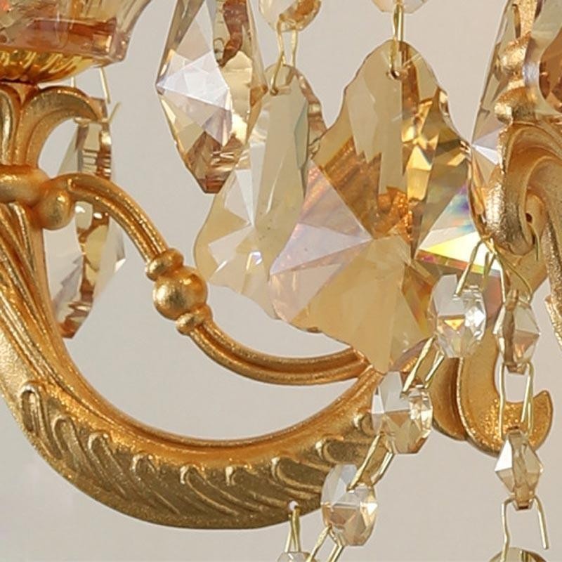 Applique da parete vintage europea 3 luci E12/E14 35x55 cm