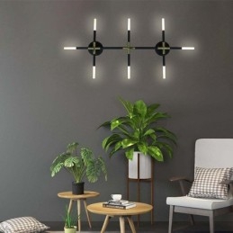 Applique da parete moderna componibile bianco caldo 8 luci