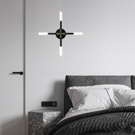 Applique da parete moderna minimalista bianco caldo creativa in acrilico