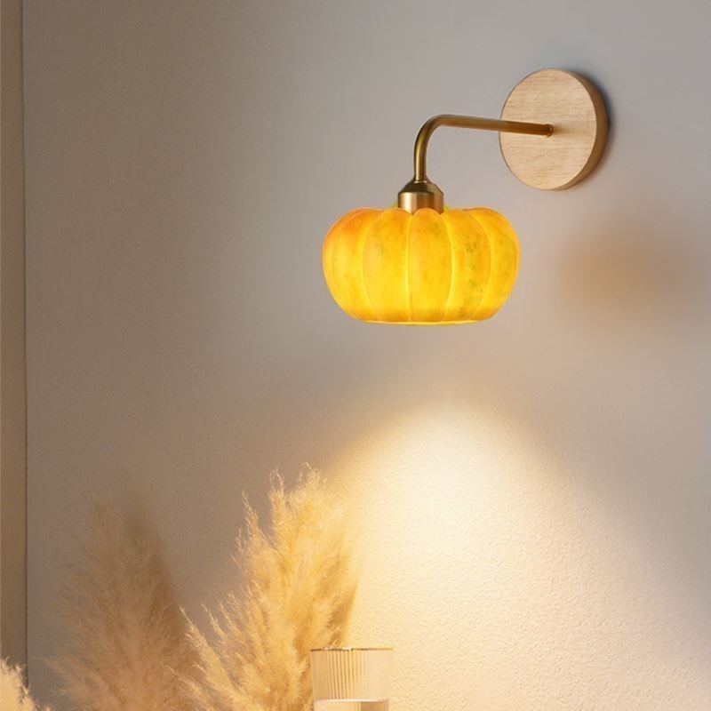 Applique da parete giapponese retrò a zucca