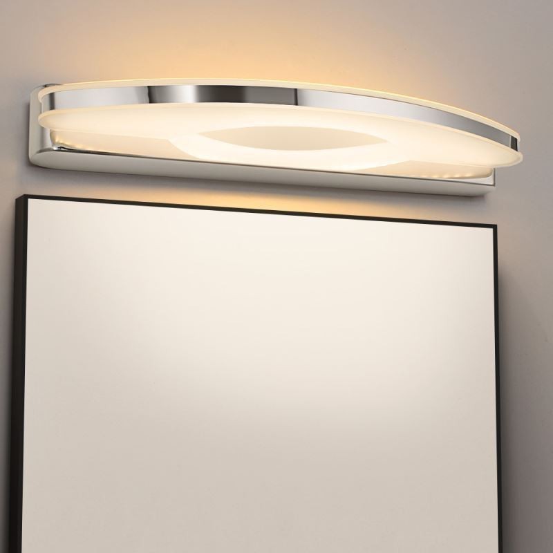 Applique da parete per specchio moderna per bagno in acciaio inossidabile