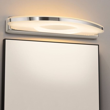Applique da parete per specchio moderna per bagno in acciaio inossidabile