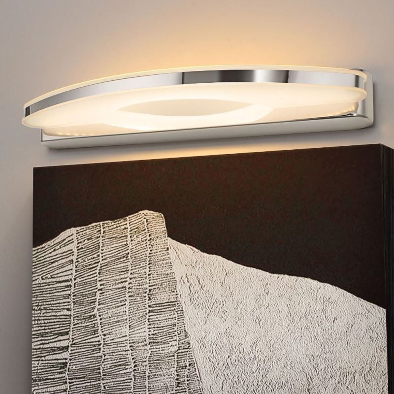 Applique da parete per specchio moderna per bagno in acciaio inossidabile