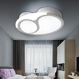 Plafoniera a filo moderna contemporanea in metallo bianco LED integrato 18W