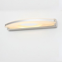 Applique da parete per specchio moderna per bagno in acciaio inossidabile